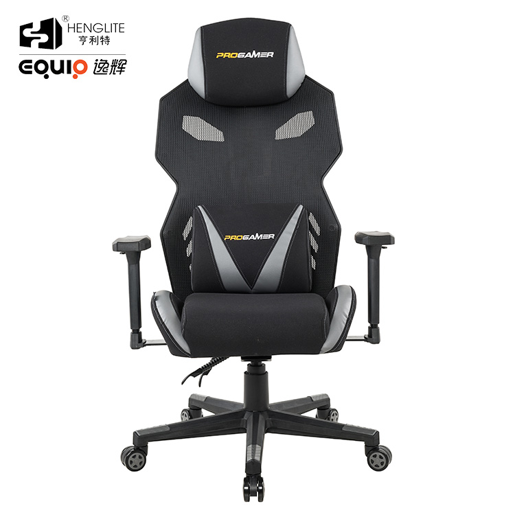 Grey Black EQ3030 Wide Back Racing Gaming Chair