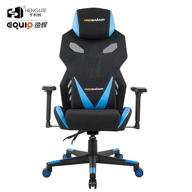 Blue Black EQ3030 Wide Back Racing Gaming Chair