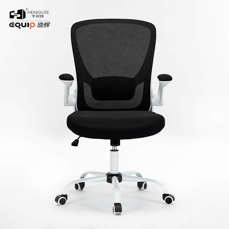 White EQ9008 Adjustable Armrest Mesh Chair