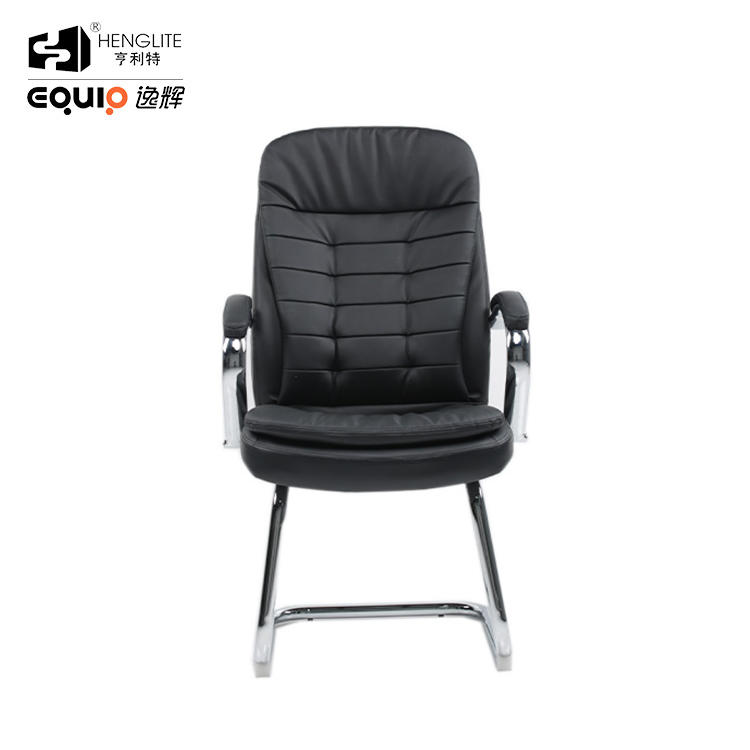 Black EQ5015C High Back Leather Office Chair